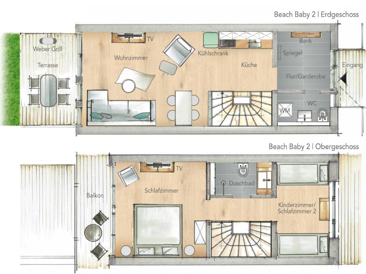 Ferienwohnung Beach Baby 2 Büsum Extérieur photo